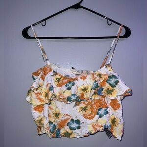 Roxy Floral Cropped Tank